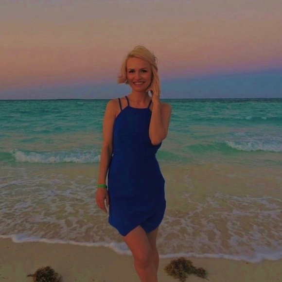 FOREVER 21 cobalt blue dress XS-S - Picture 4 of 8